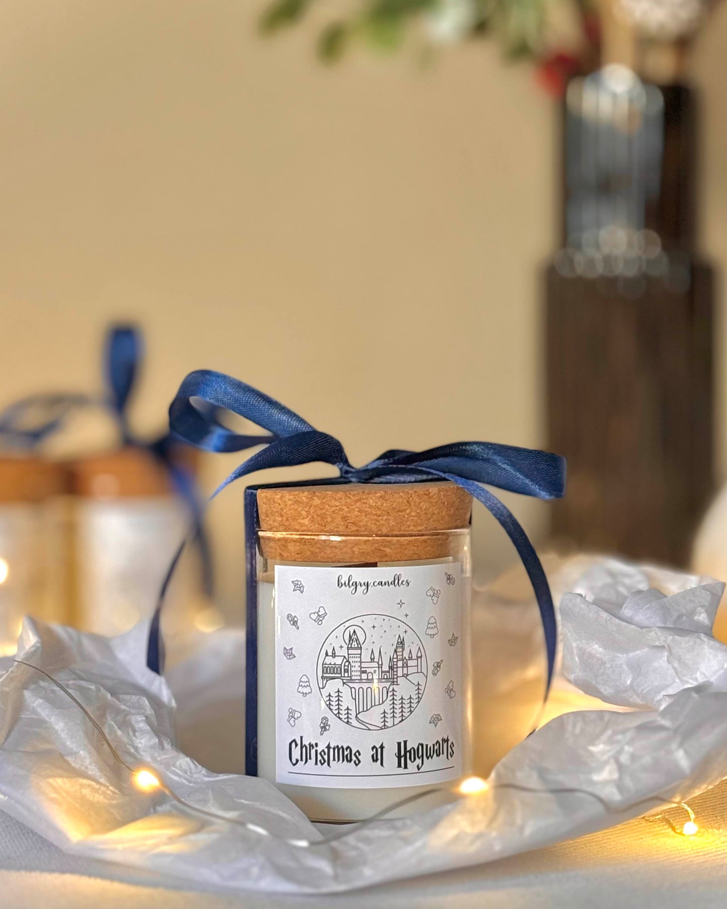 CHRISTMAS AT HOGWARTS - sviečka podľa filmu "Harry Potter"