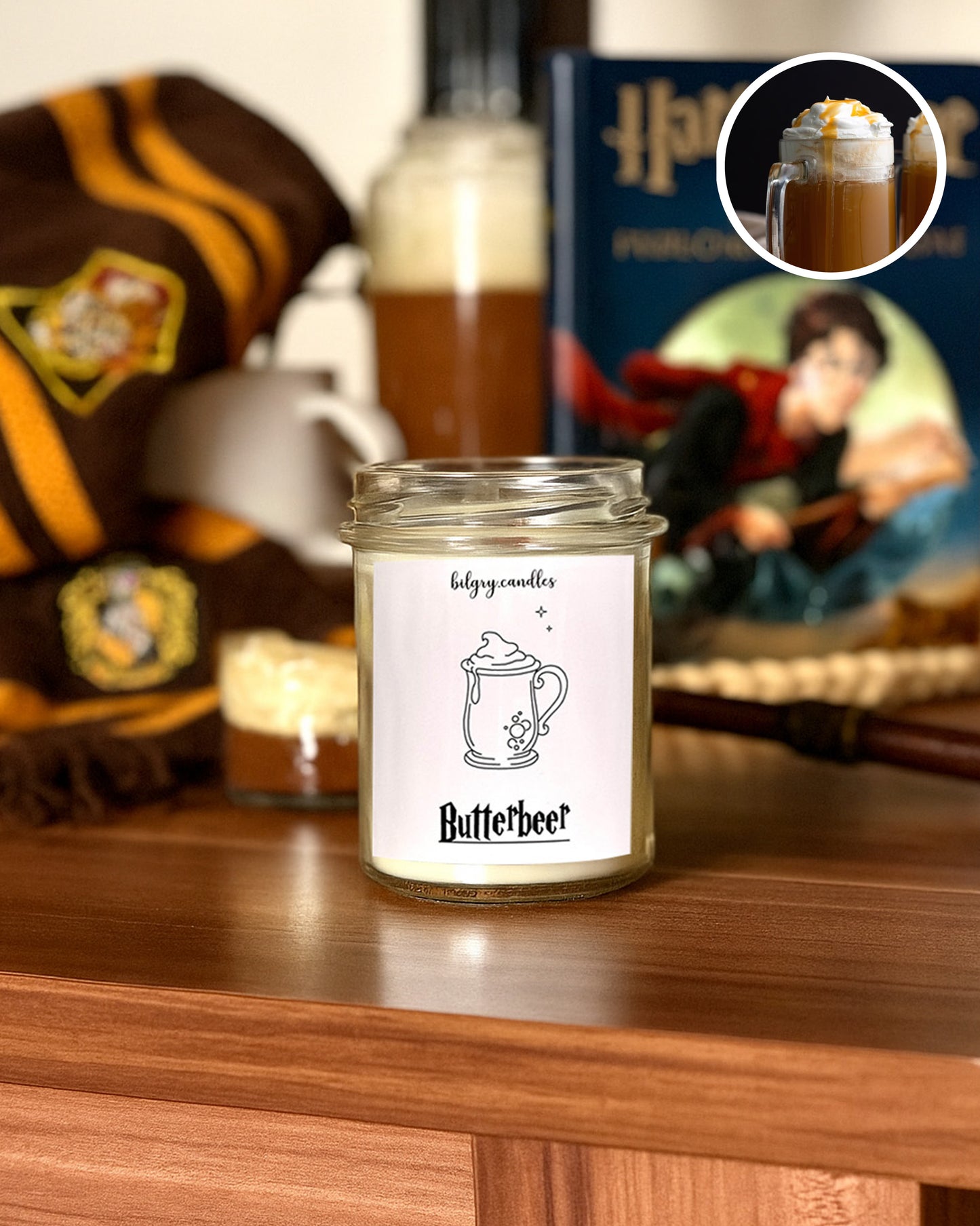 BUTTERBEER - sviečka podľa filmu "Harry Potter"