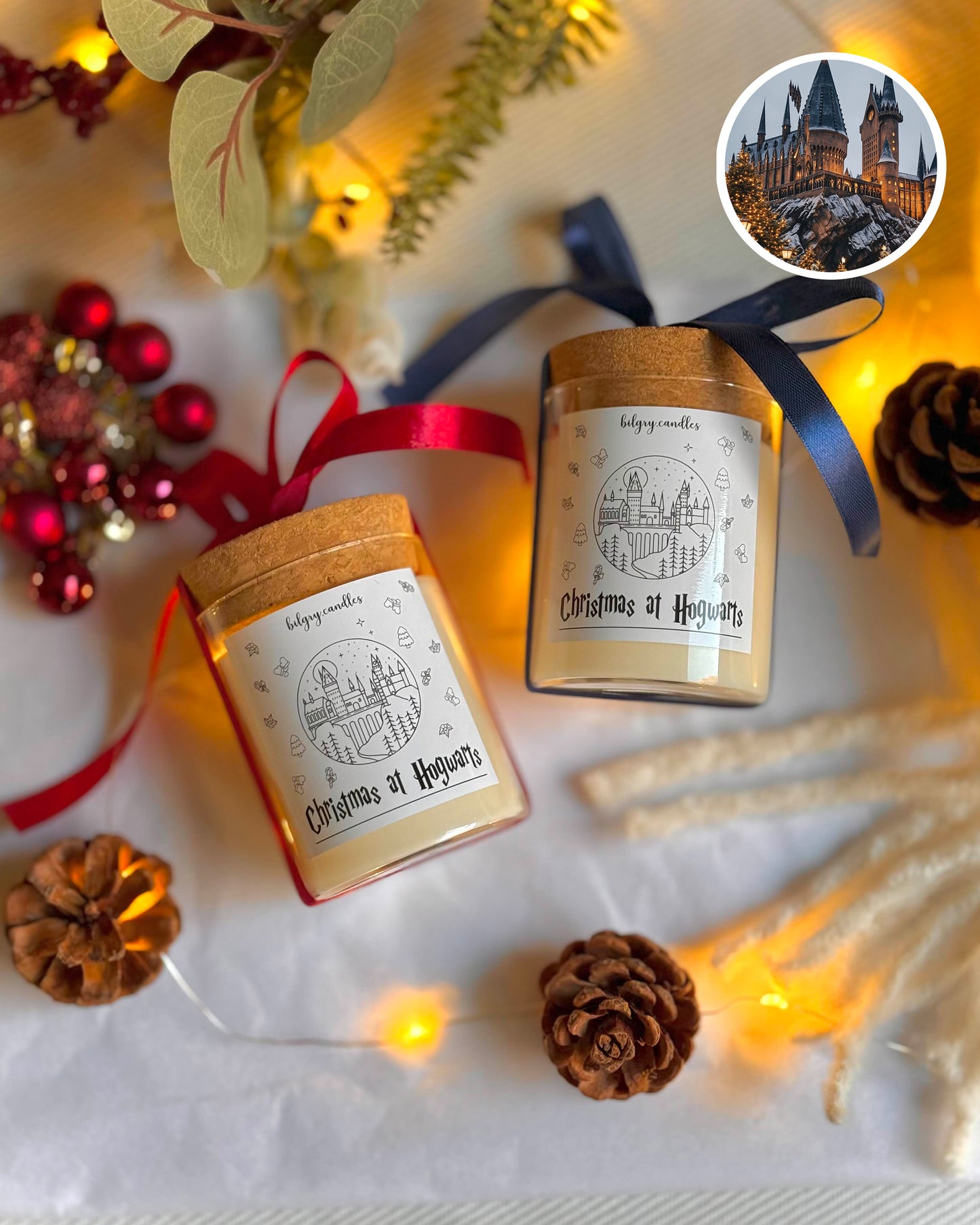 CHRISTMAS AT HOGWARTS - sviečka podľa filmu "Harry Potter"