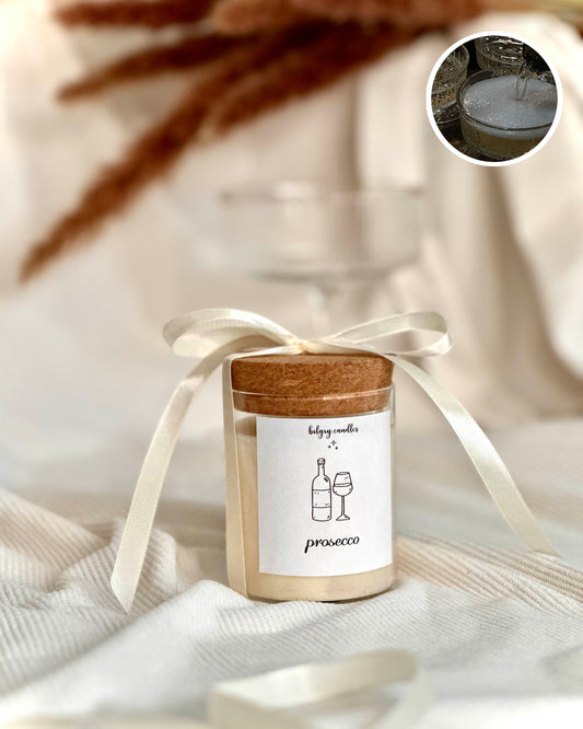 PROSECCO -  sviečka s korkovým viečkom