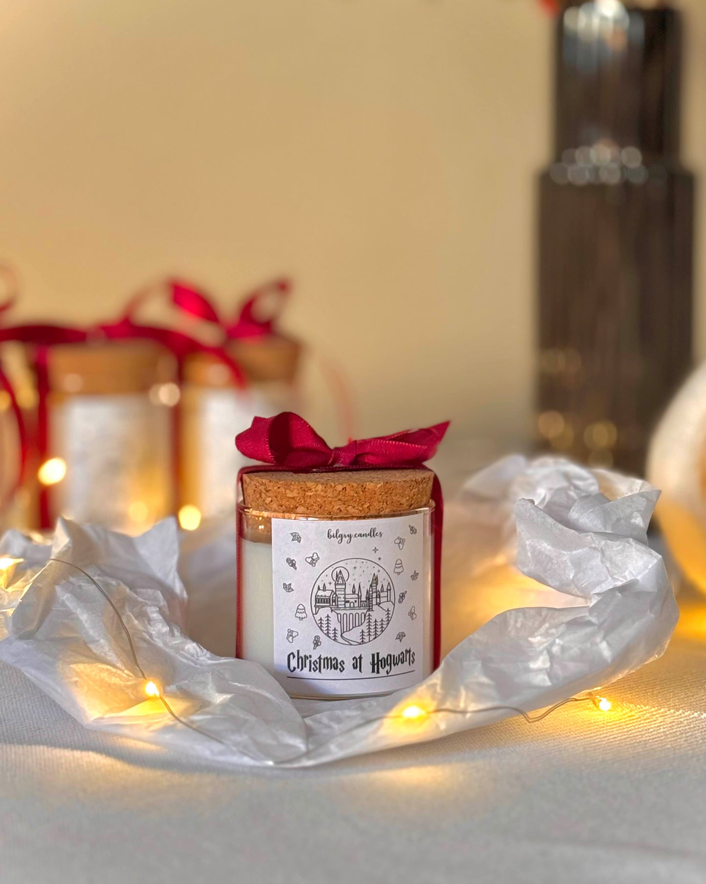 CHRISTMAS AT HOGWARTS - sviečka podľa filmu "Harry Potter"
