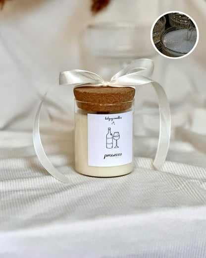 PROSECCO -  sviečka s korkovým viečkom