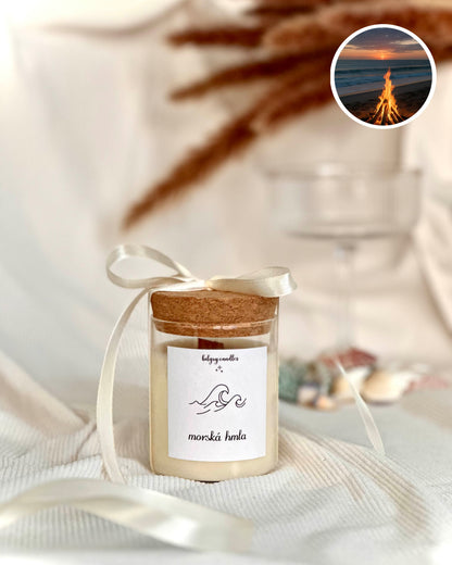 MOŘSKÁ MLHA - svíčka s korkovým víčkem